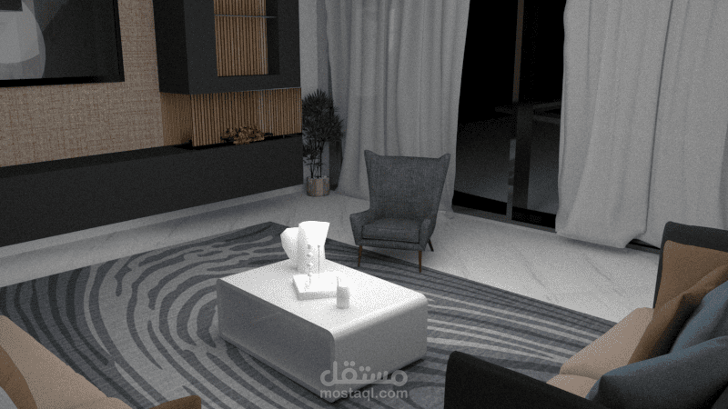 غرفة المعيشة