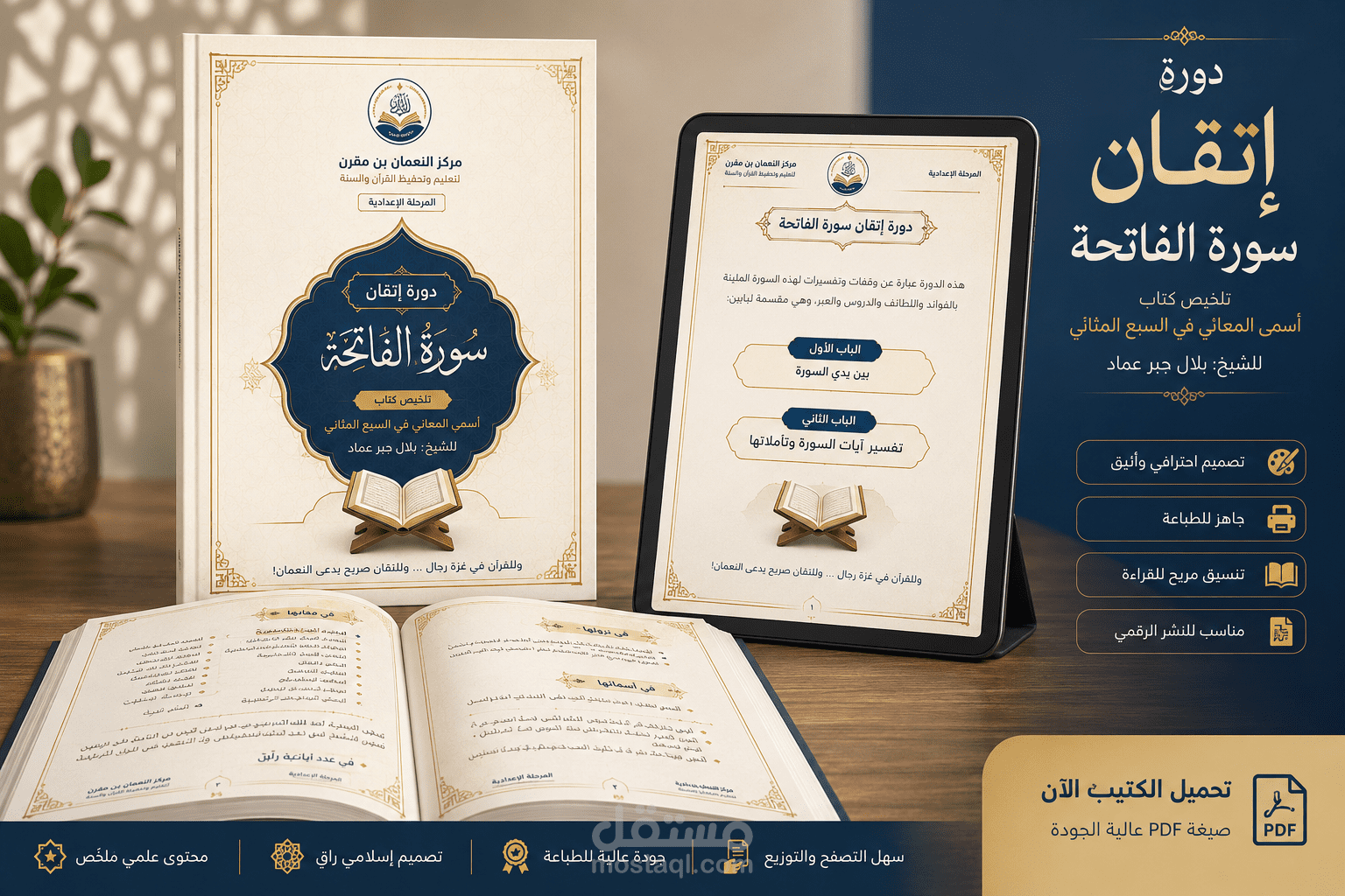 تلخيص كتاب وإخراجه في ملف Word احترافي