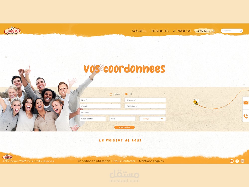 تصميم موقع الكتروني - template