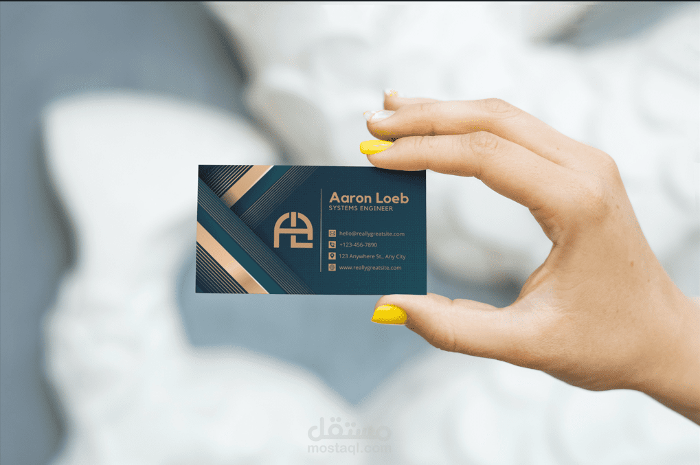 تصميم بطاقة عمل احترافية