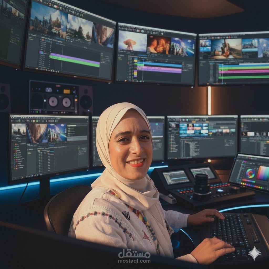 مونتاج فيديوهات وكتابة سكريبتات