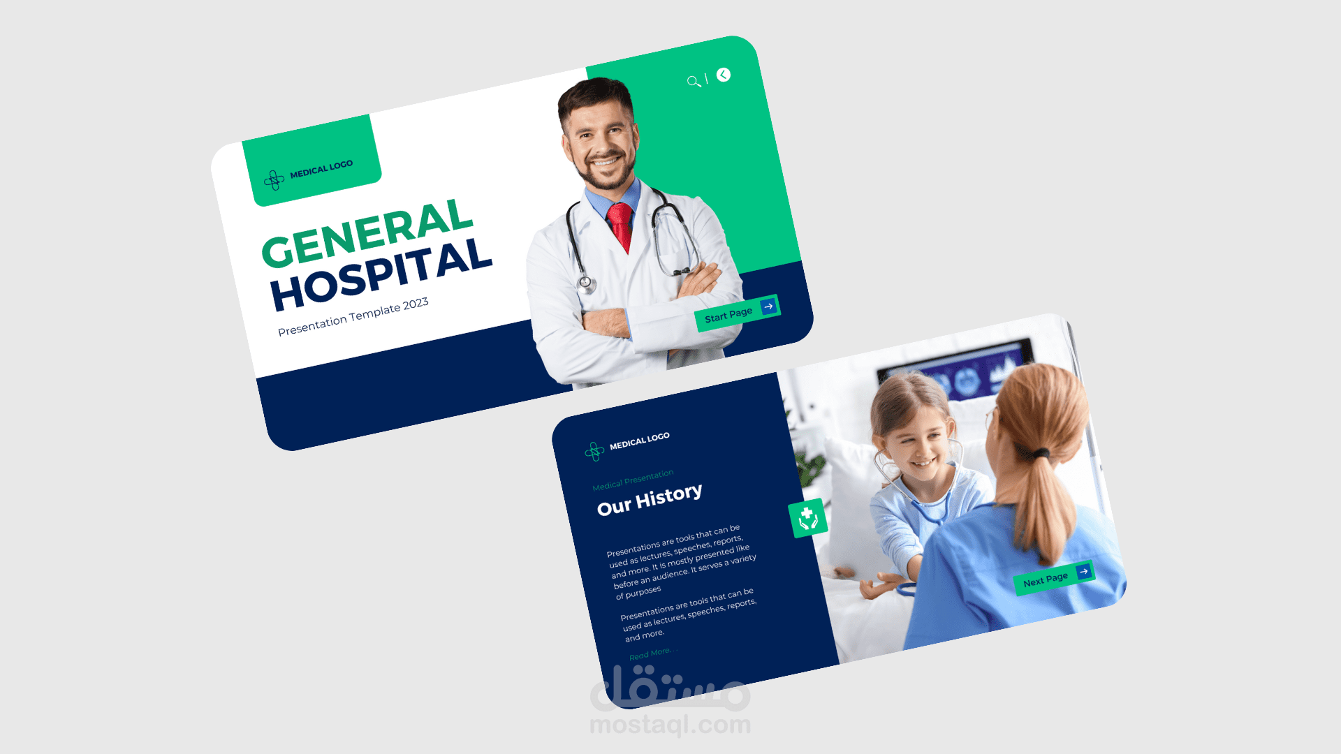 تصميم كتالوج شركة طبية