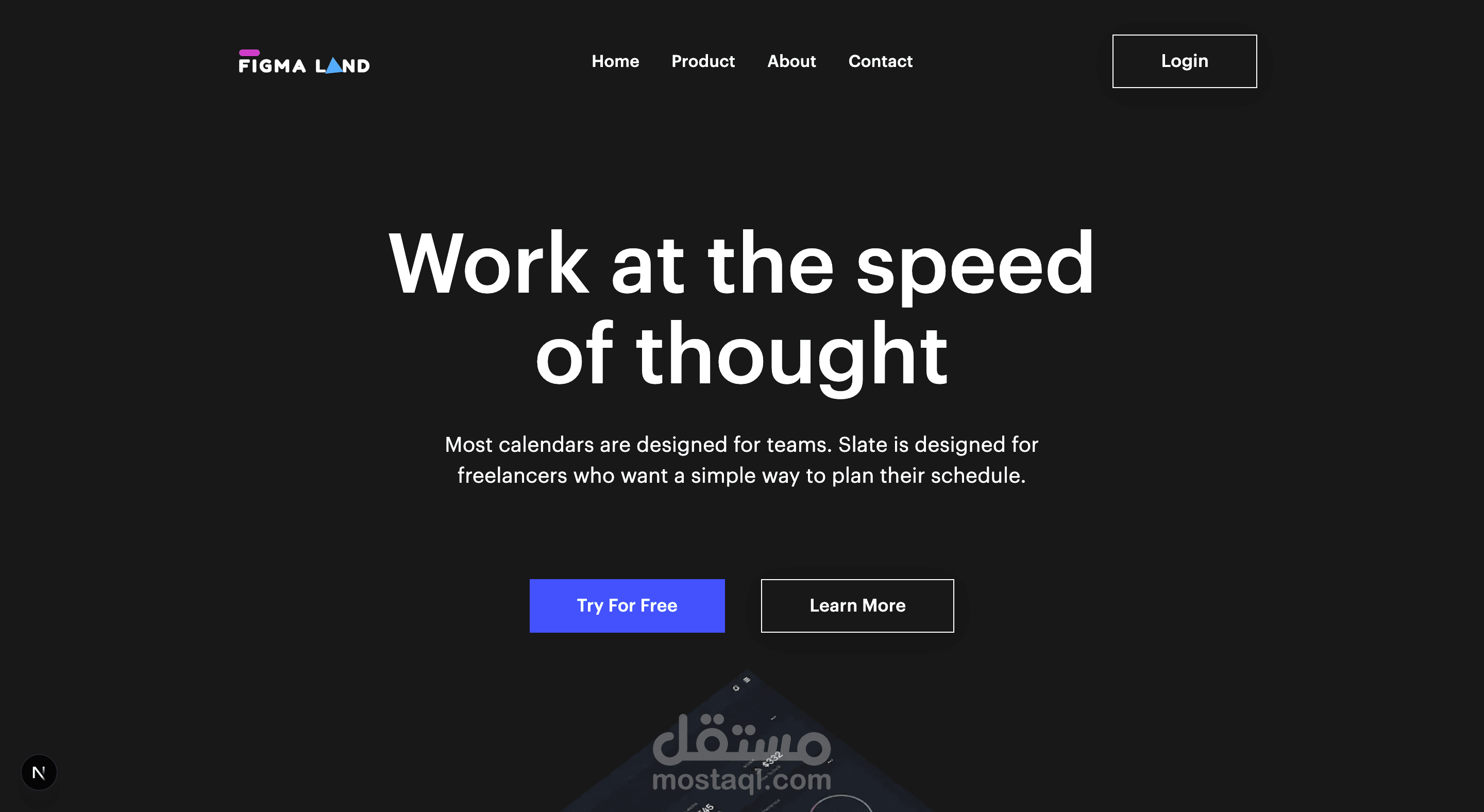 تطوير واجهة منصة رقمية متكاملة لـ FigmaLand | باستخدام Next.js & Tailwind CSS