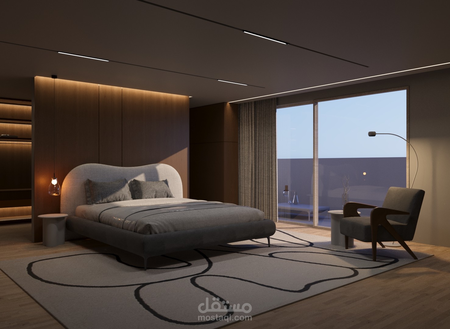تصميم داخلي ثلاثي الأبعاد باستخدام 3ds Max وV-Ray بإخراج واقعي احترافي