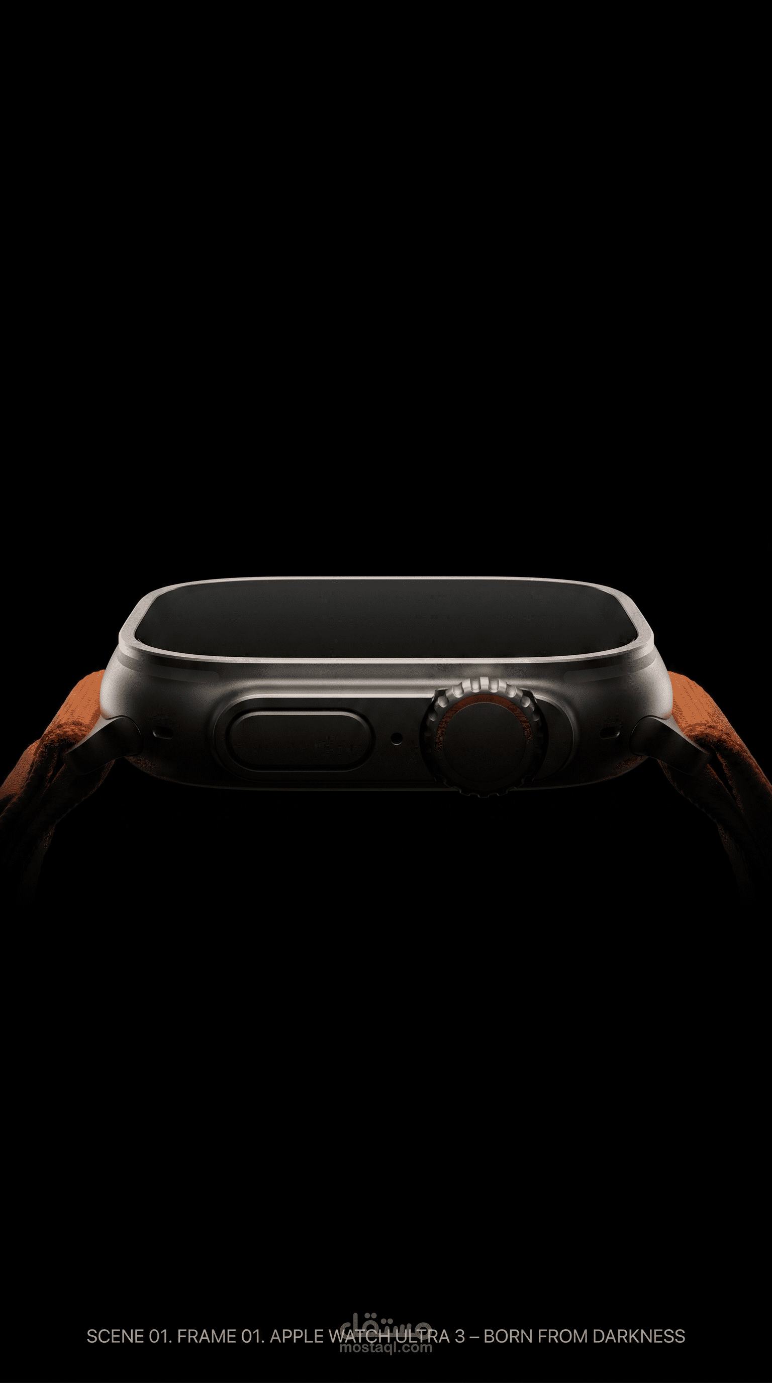 إعلان سينمائي ثلاثي الأبعاد لساعة Apple Watch Ultra 3