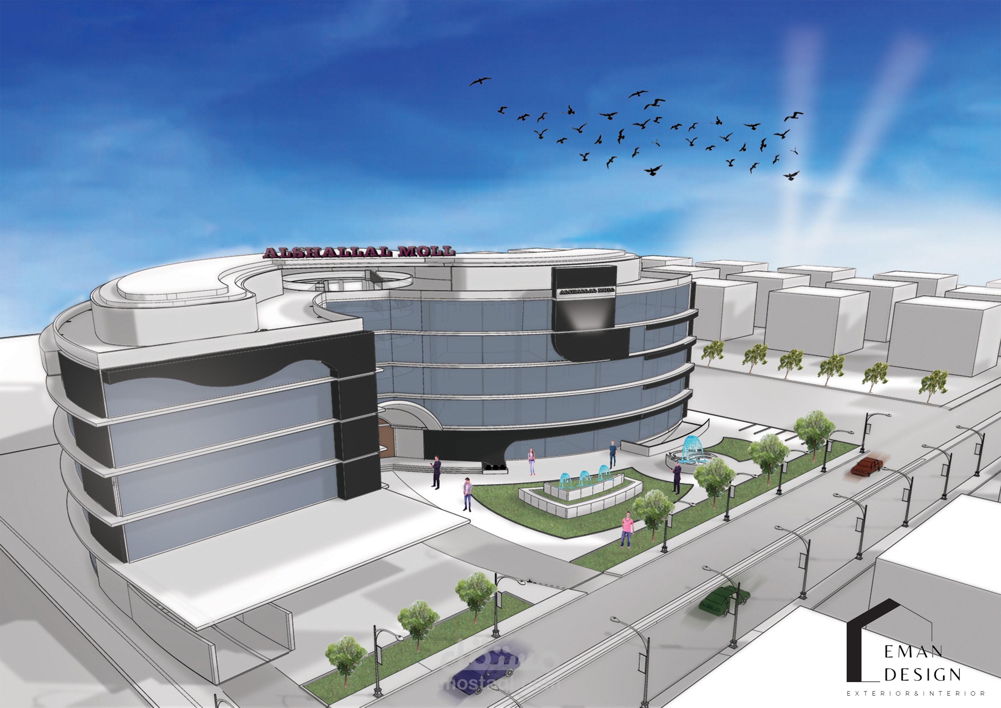 تصميم  مول تجاري