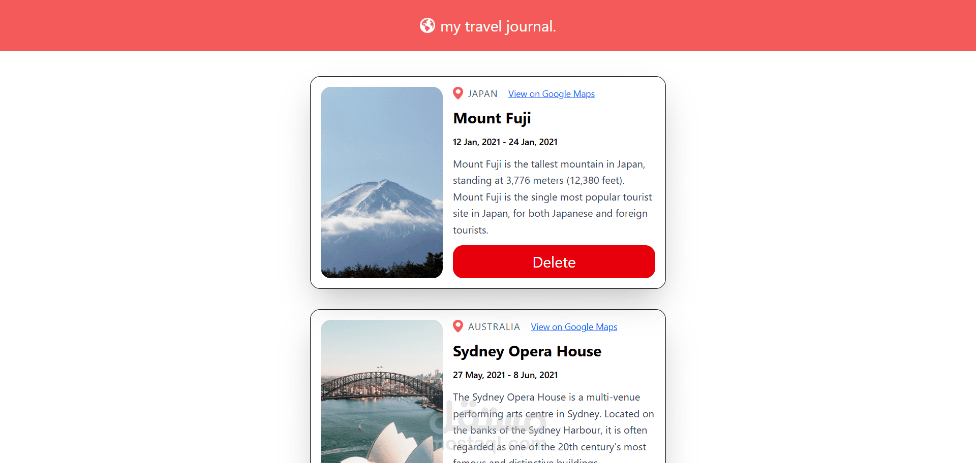 Travel-Journal