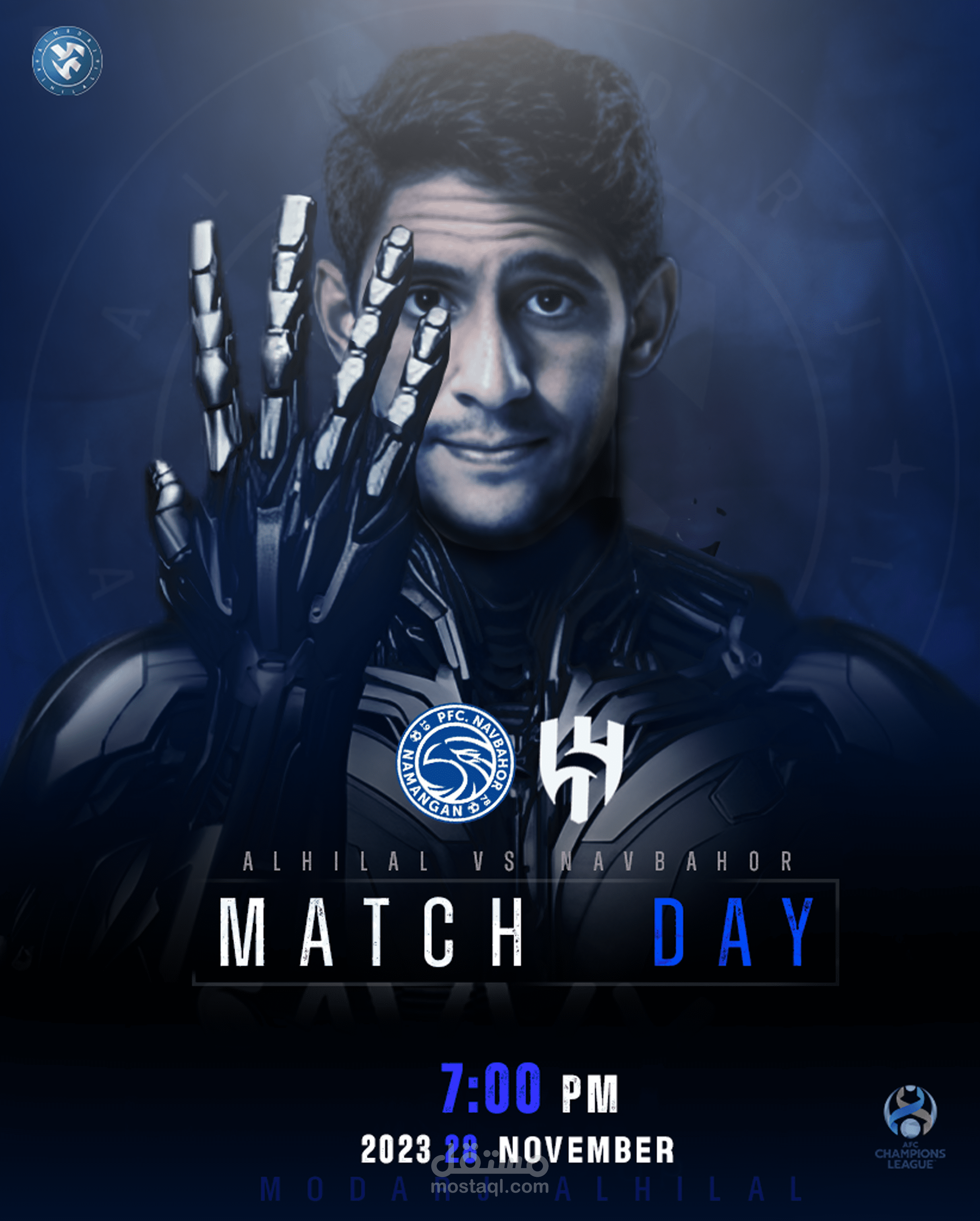 بوستر إعلاني رياضي على وسائل التواصل