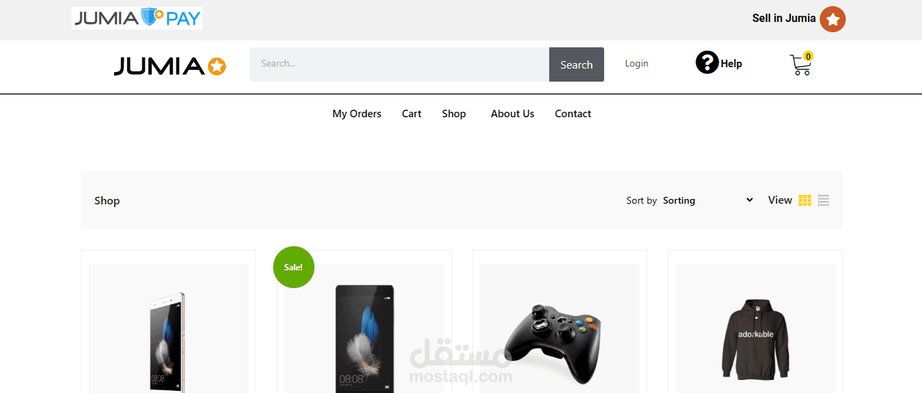 ecommerce website باستخدام wordpress