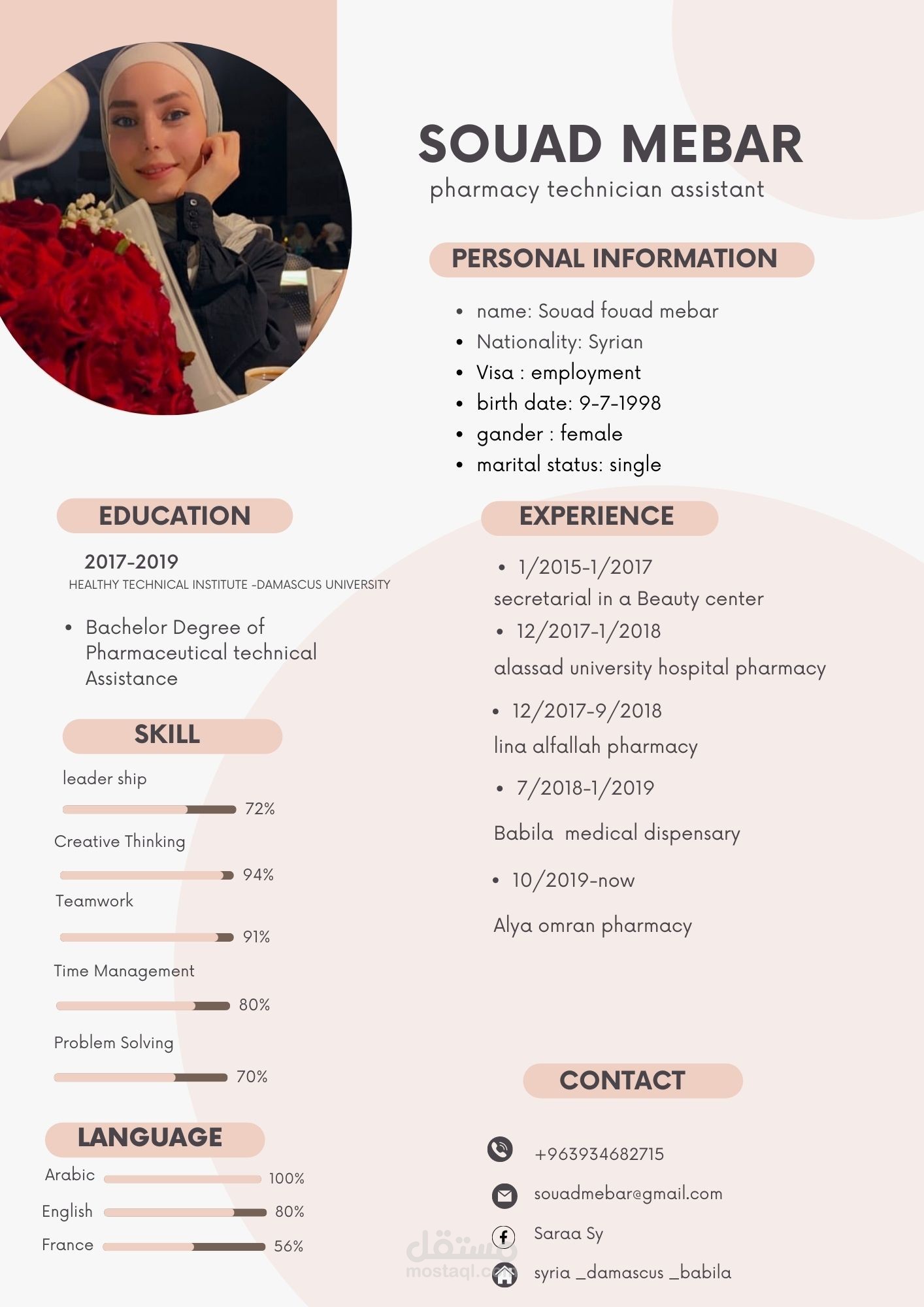 سيرة ذاتية احترافية