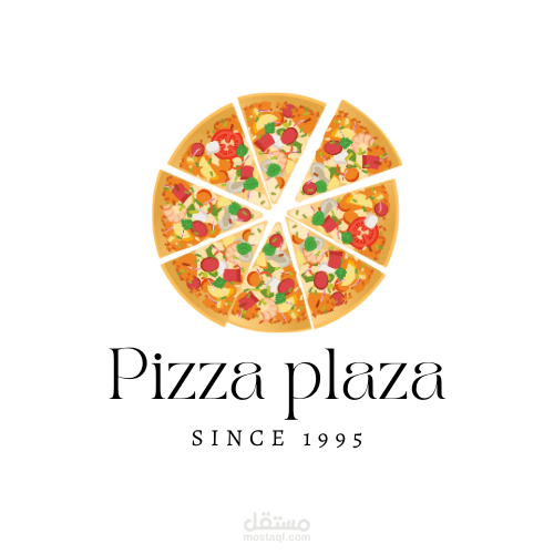لوجو مطعم بيتزا pizza plaza