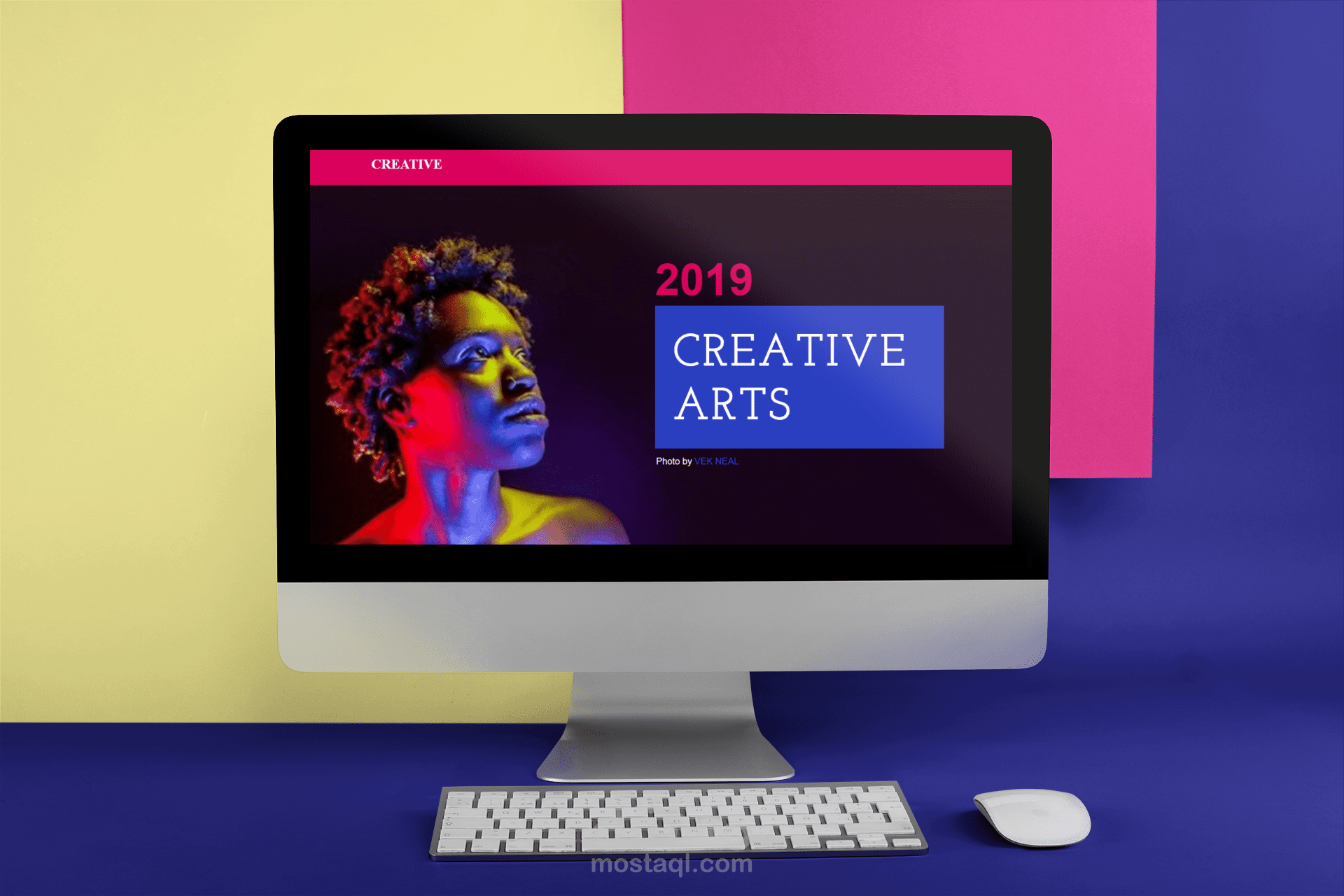 صفحة هبوط بسيطة بألوان مميزة