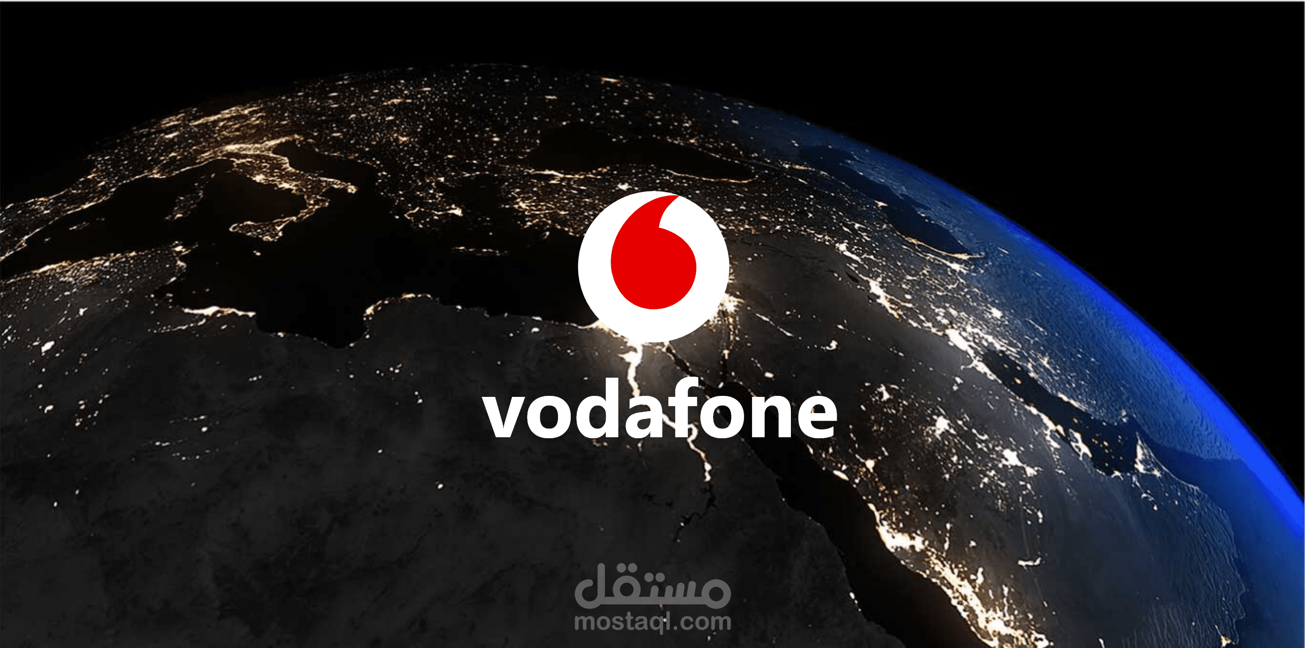 تصميم واجه مستخدم لشركه Vodafone Egypt