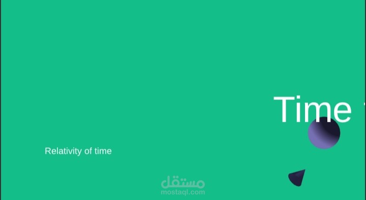 عرض تقديمي عن نسبية الوقت