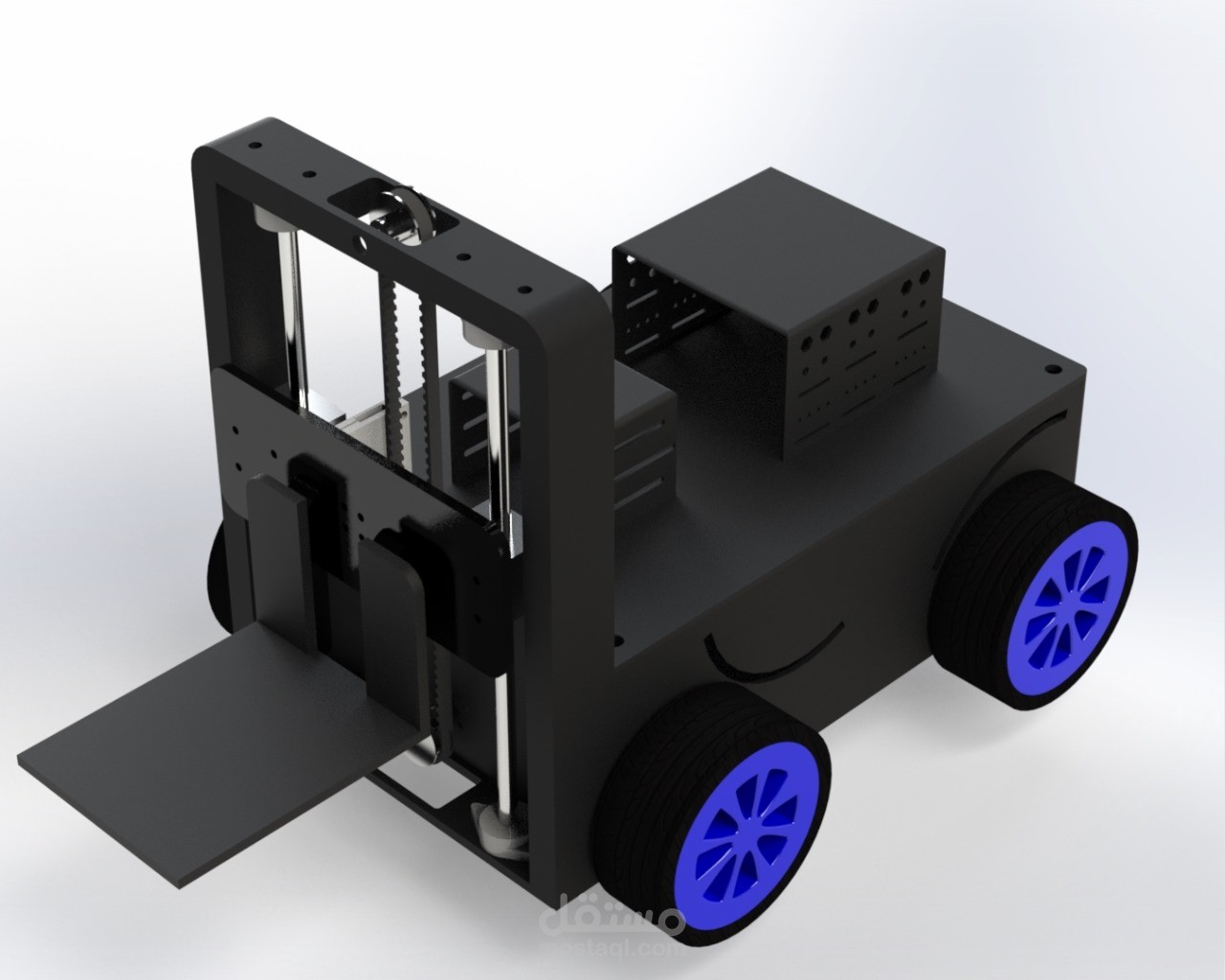 نموذج لونش يعمل بروموت كنترول (RC Winch)