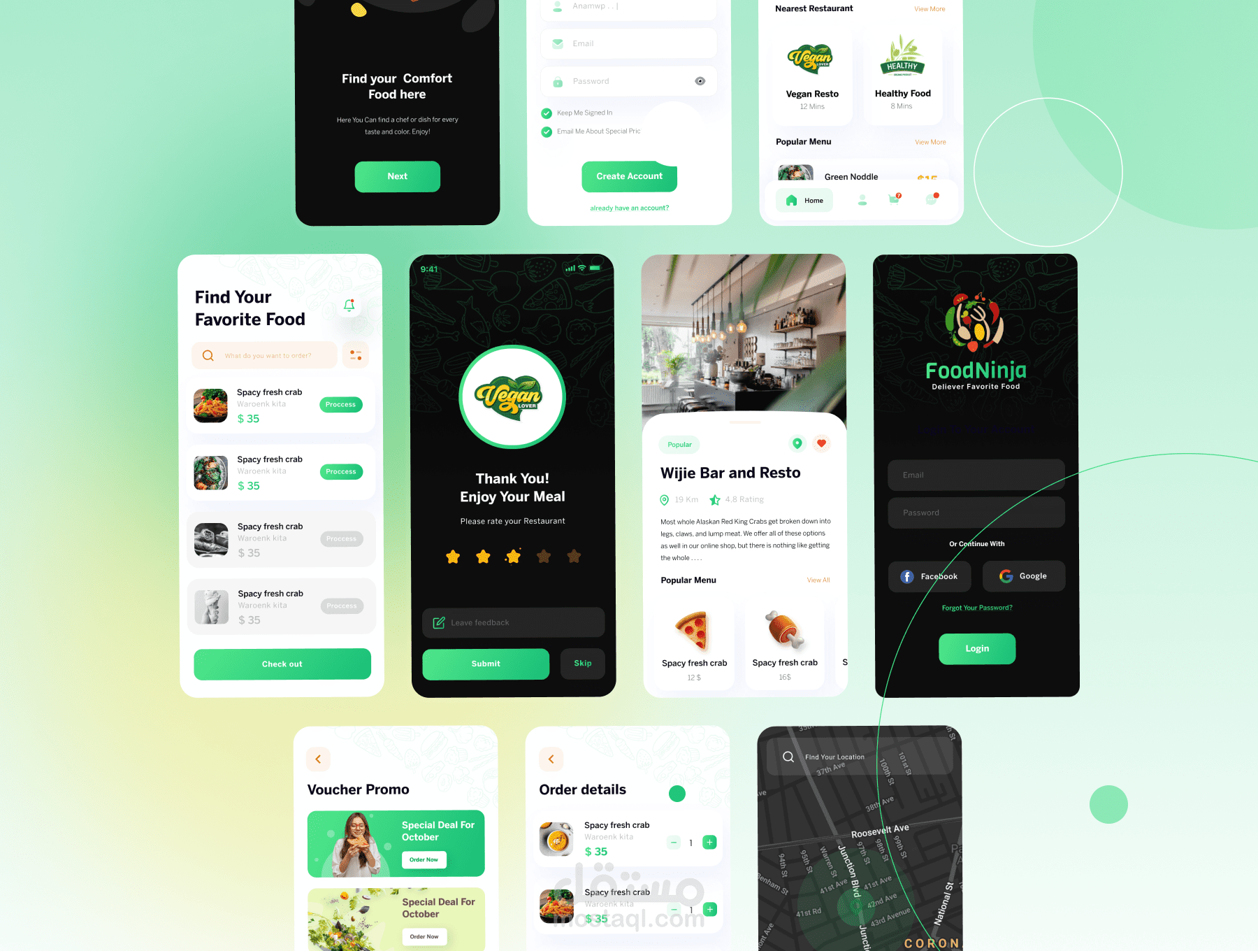 تطبيق ديلفري food ninga