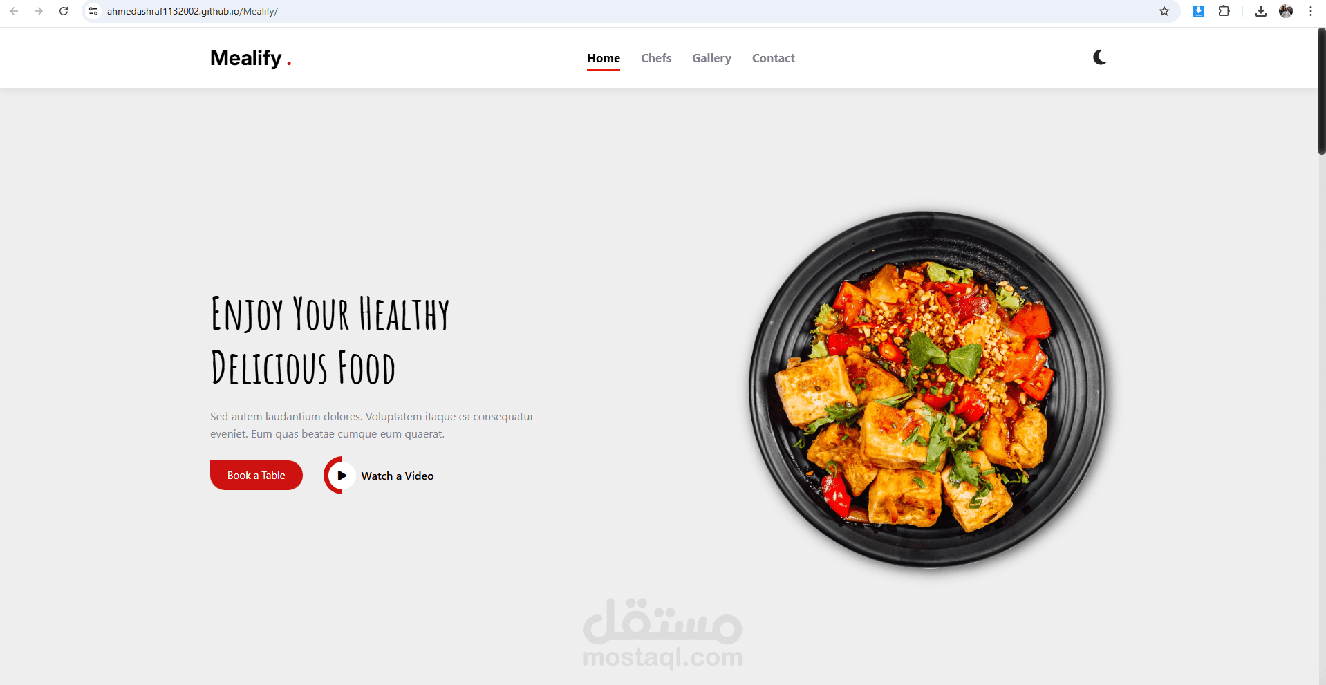 Mealify Website
