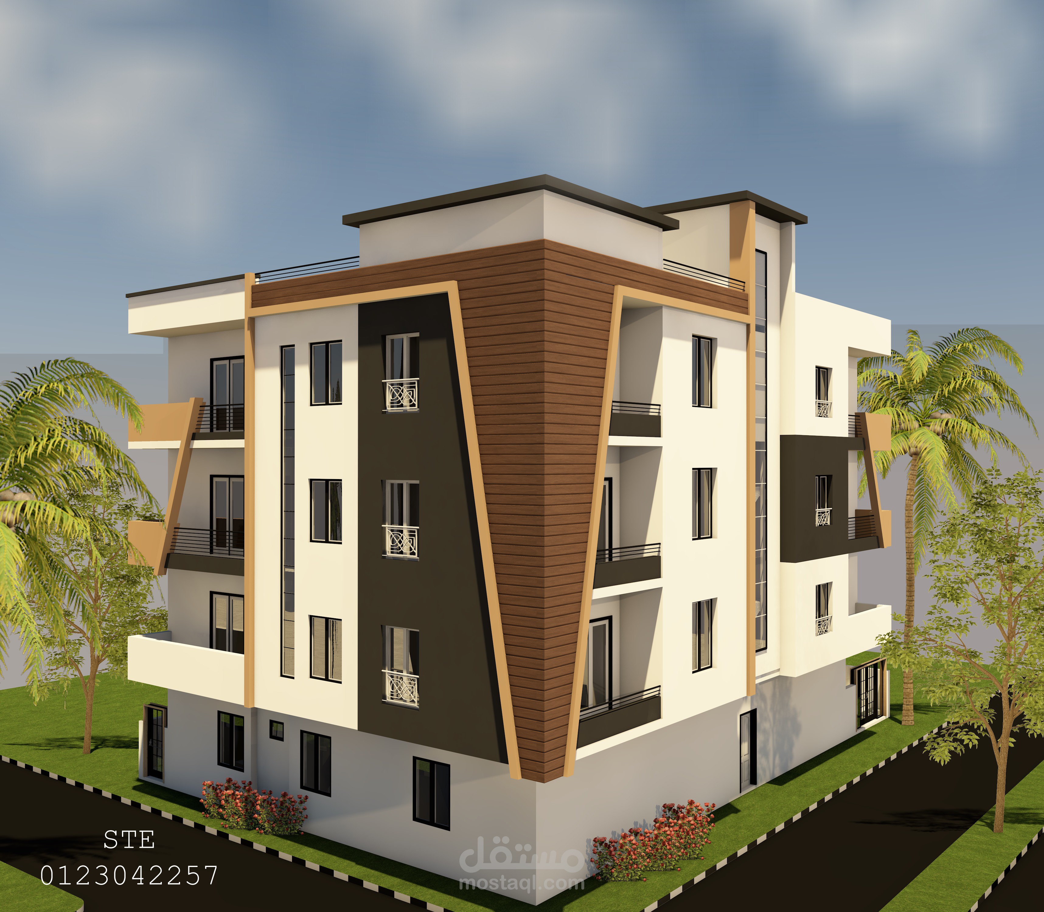 تصميم عمارة سكنية