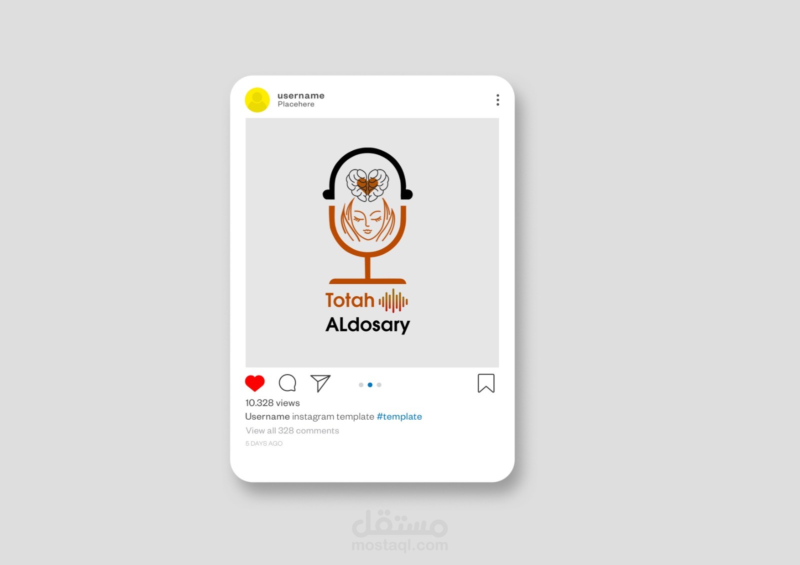 تصميم لوجو لصانعة محتوى صوتي توتا الدوسري في السعودية