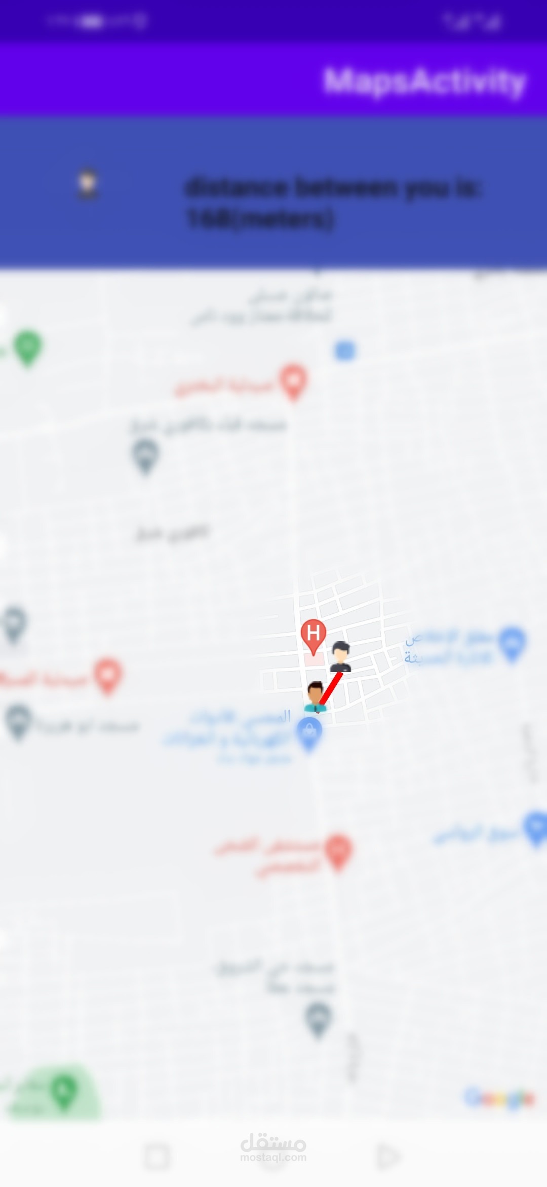 تطبيق الخريطه، Maps app