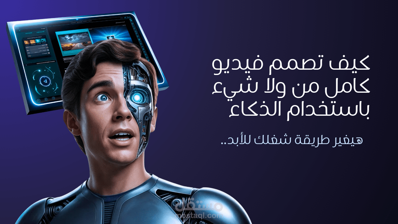 صمم لك فيديو احترافي كامل باستخدام الذكاء الاصطناعي