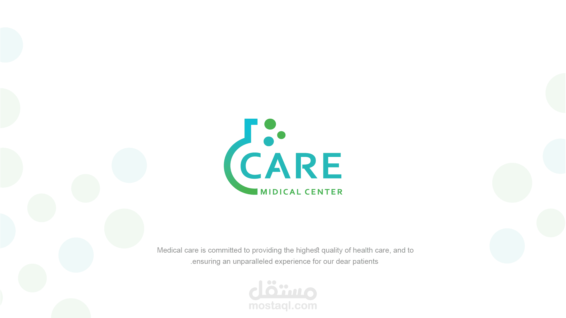 مشروع هوية بصرية متكاملة (Branding) لمركز طبي - CARE Medical Center