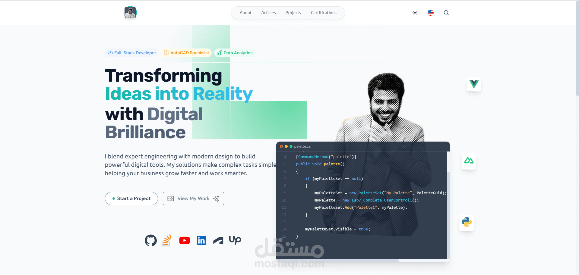 Nuxtfolio - Nuxt static app