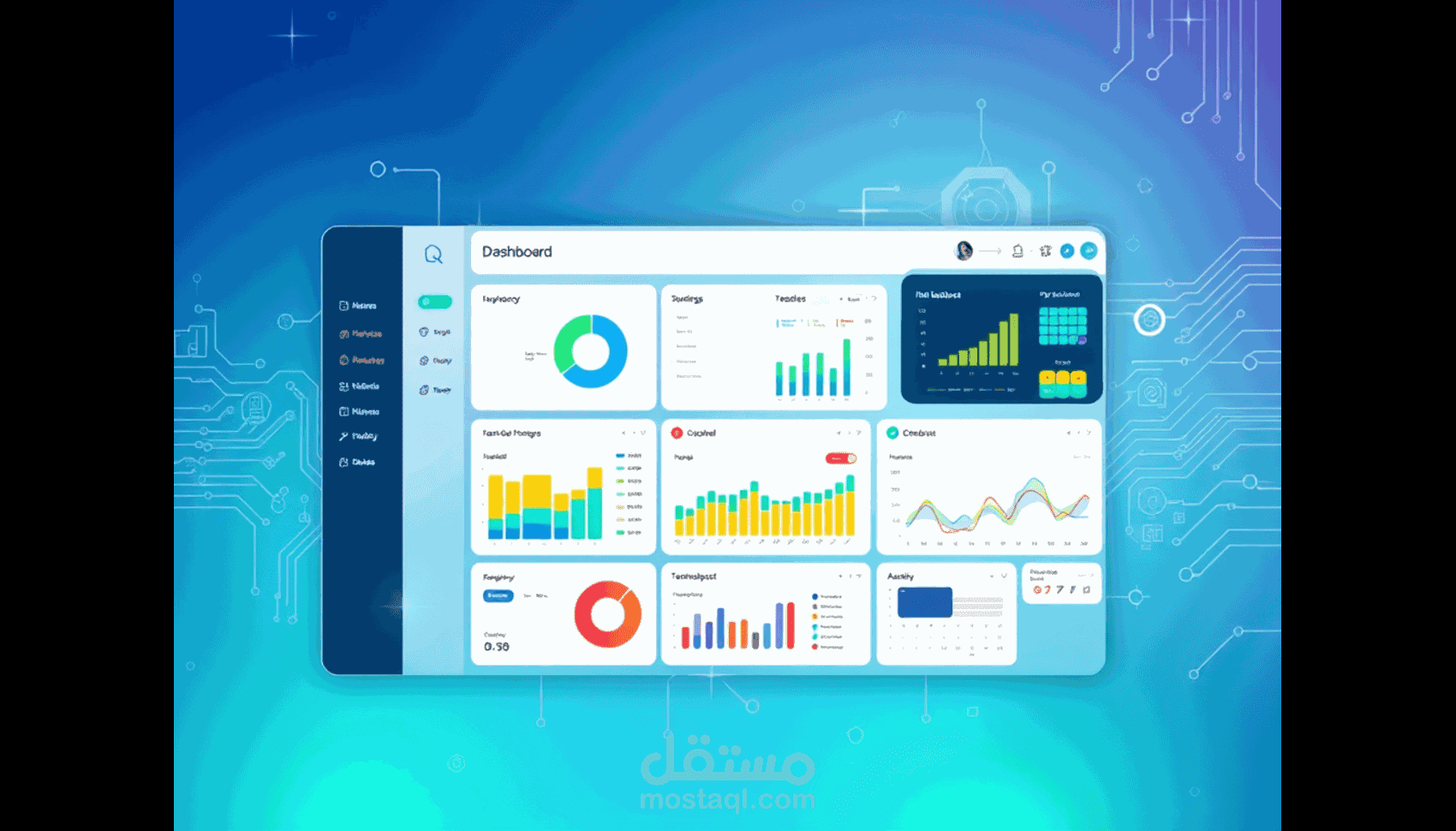 تصميم لوحة تحكم تفاعلية باستخدام power bi