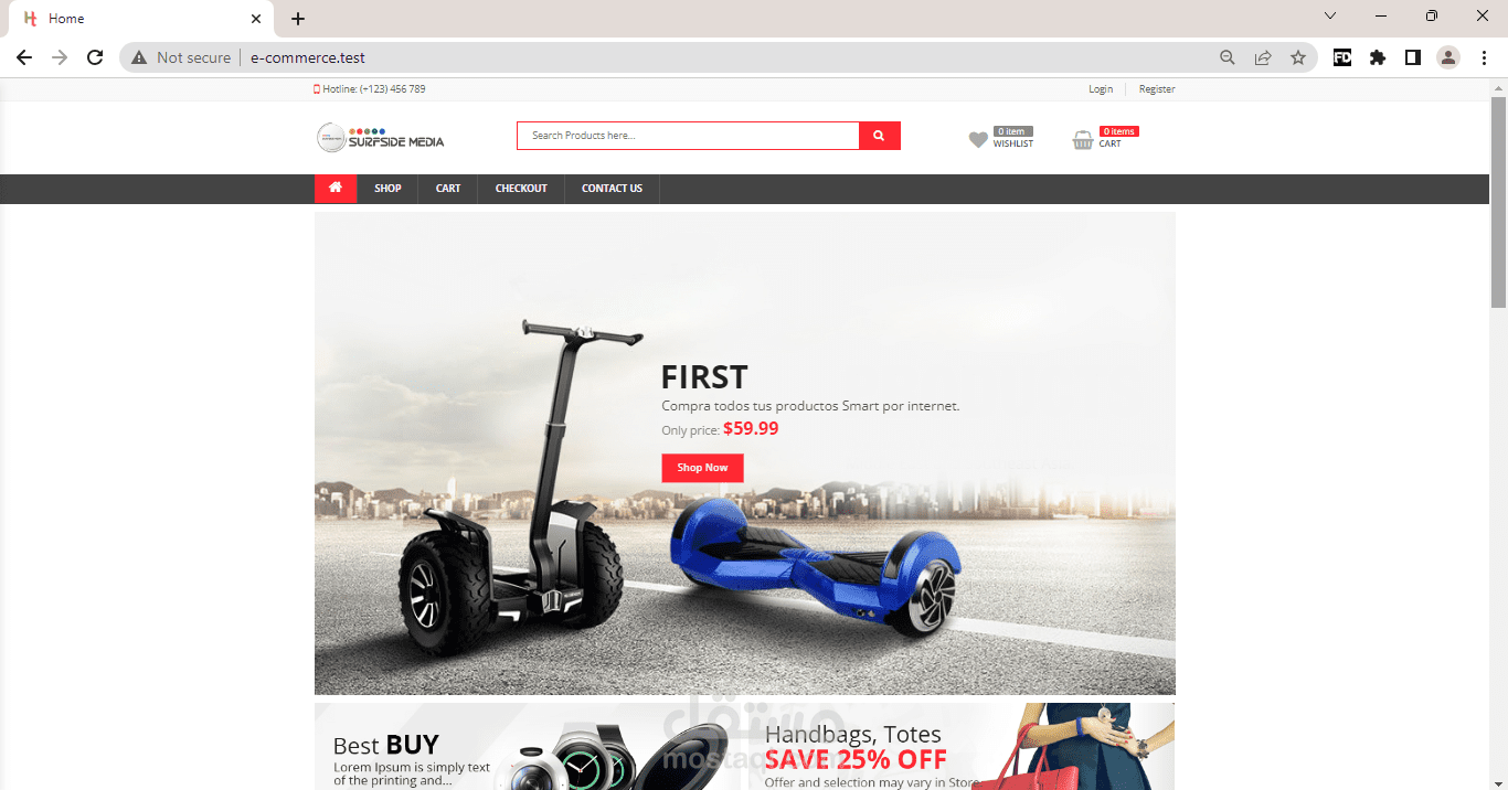 e-commerce website
