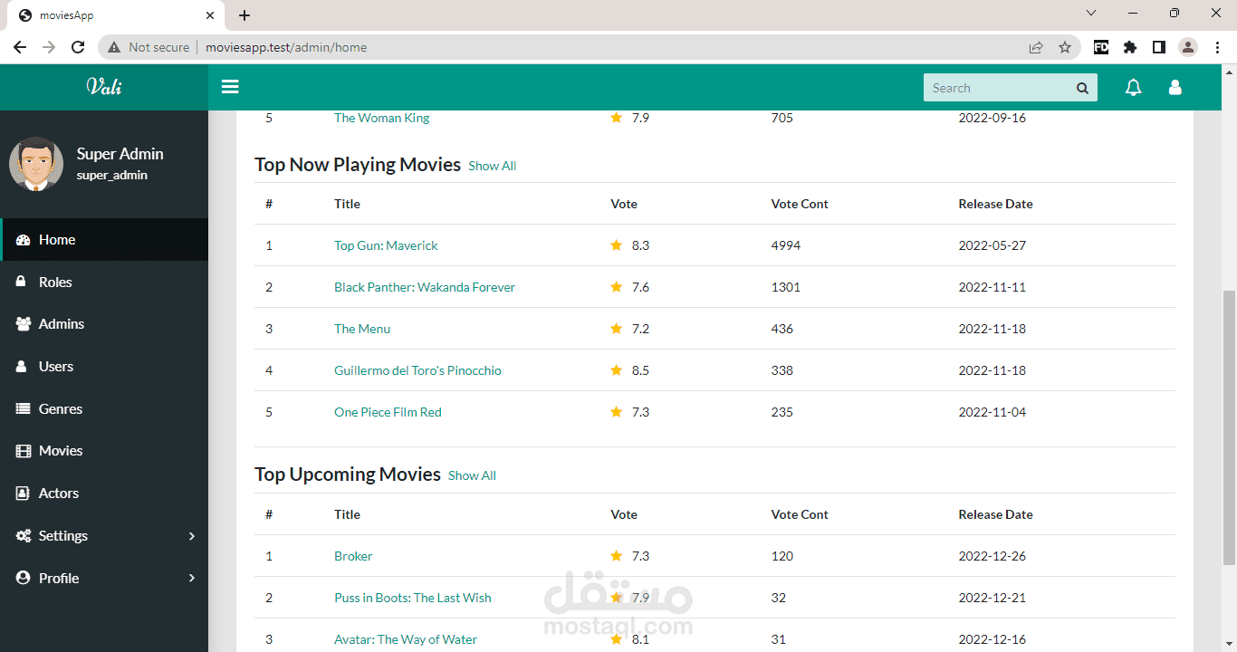 Movies app