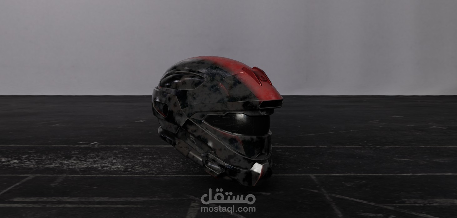 خوذة لعبة بتفاصيل واقعية 3D