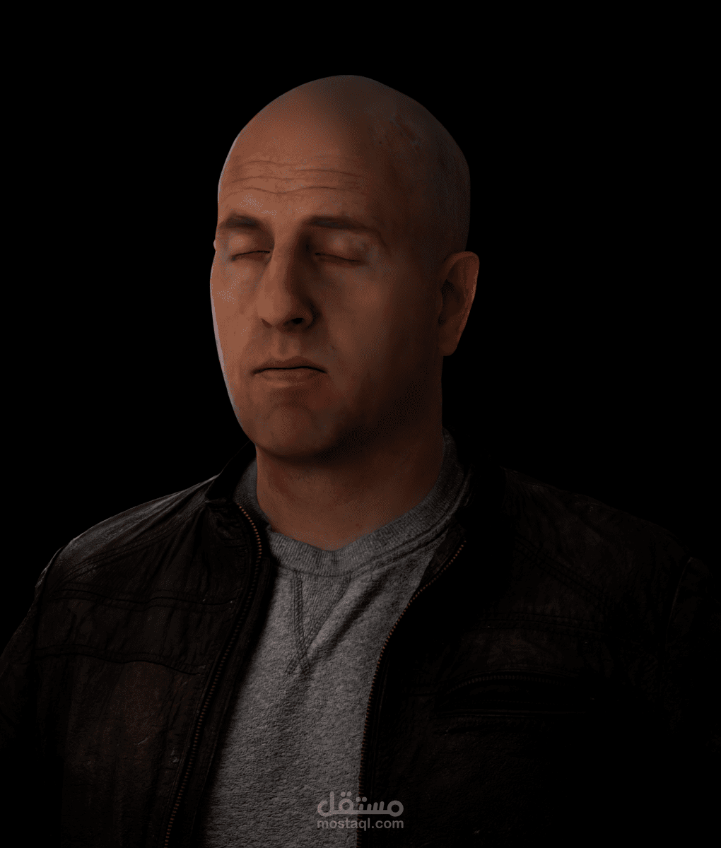 تطوير وتطبيق خامات جلد واقعية (Photorealistic Skin Texturing) على نموذج رأس 3Dثلاثي الأبعاد