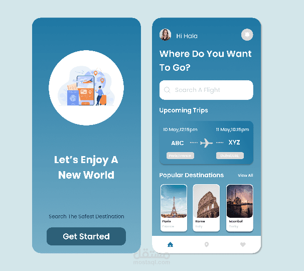 تطبيق حجز تذاكر طيران