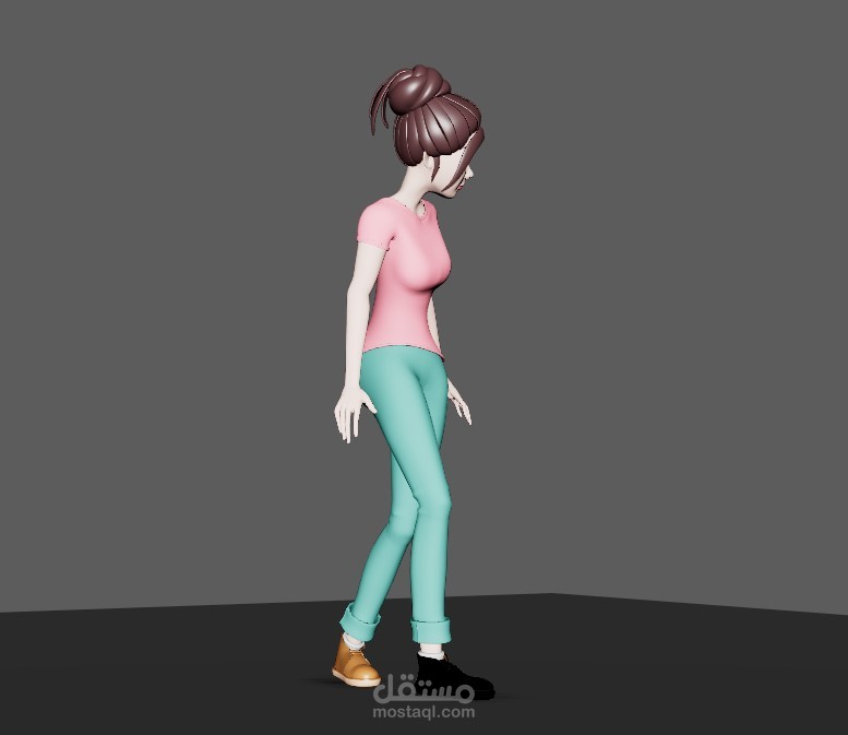 تحريك شخصية ثلاثية الأبعاد _ Walk cycle stylized