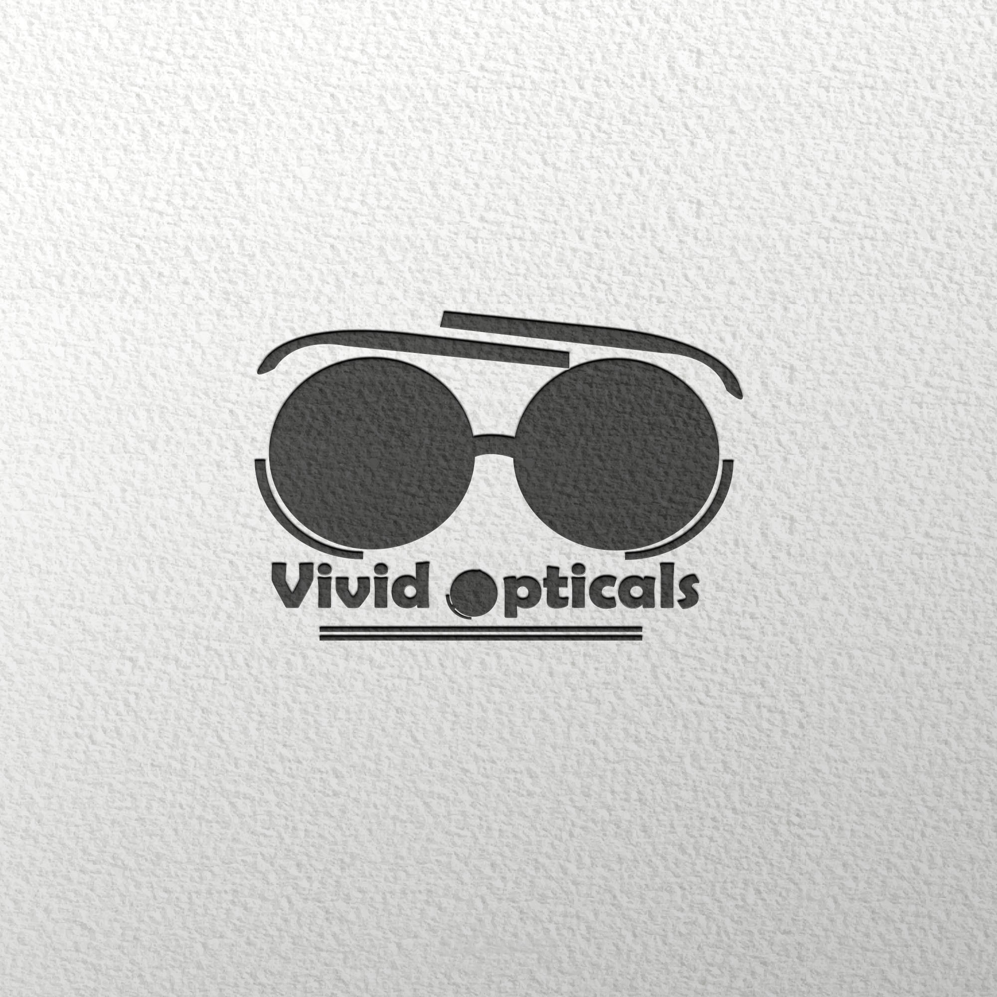 شعار لمتجر بيع نظارات طبية