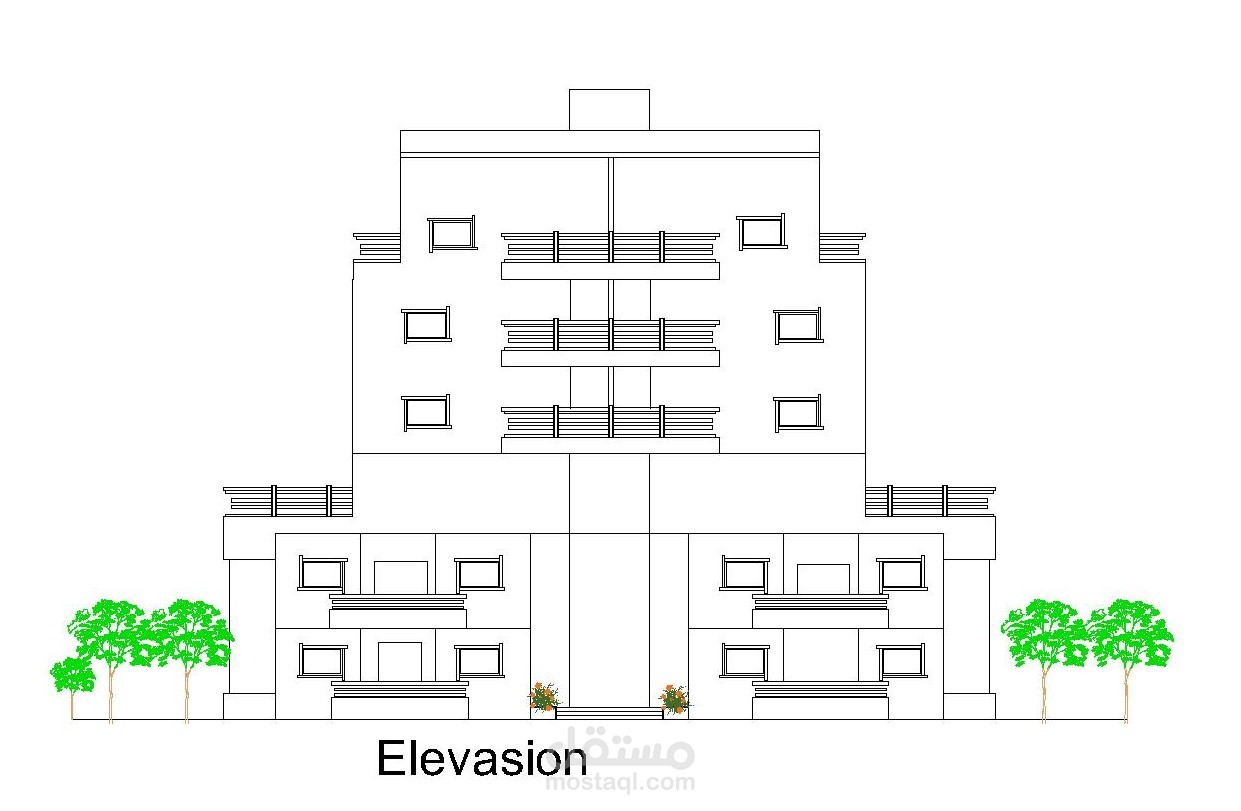 تصميم مبنى سكني
