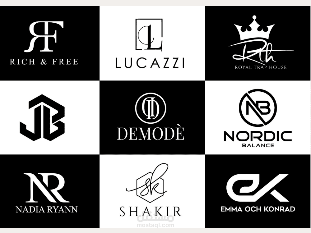 تصميم الشعارات الاحترافية (logos)
