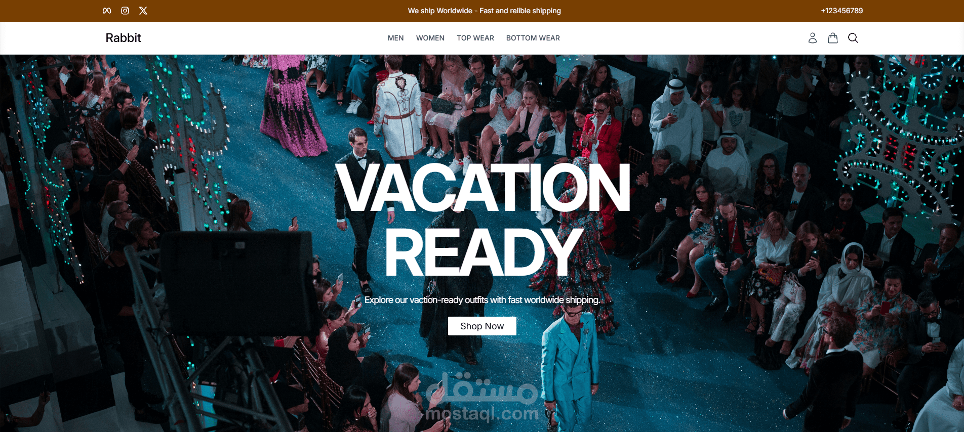e-commerce website