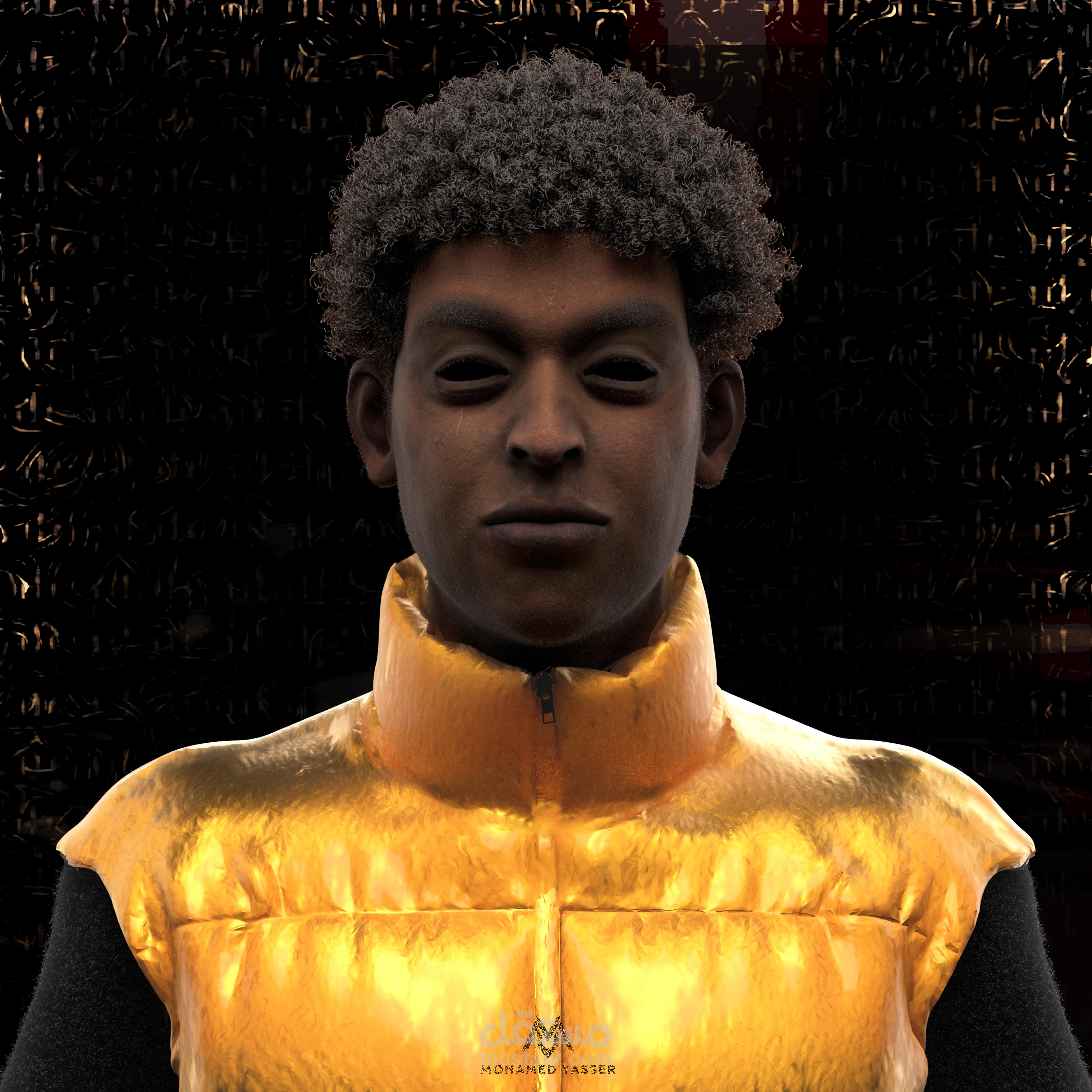 تصميم 3D للرابر المصري ديزي تو سكيني