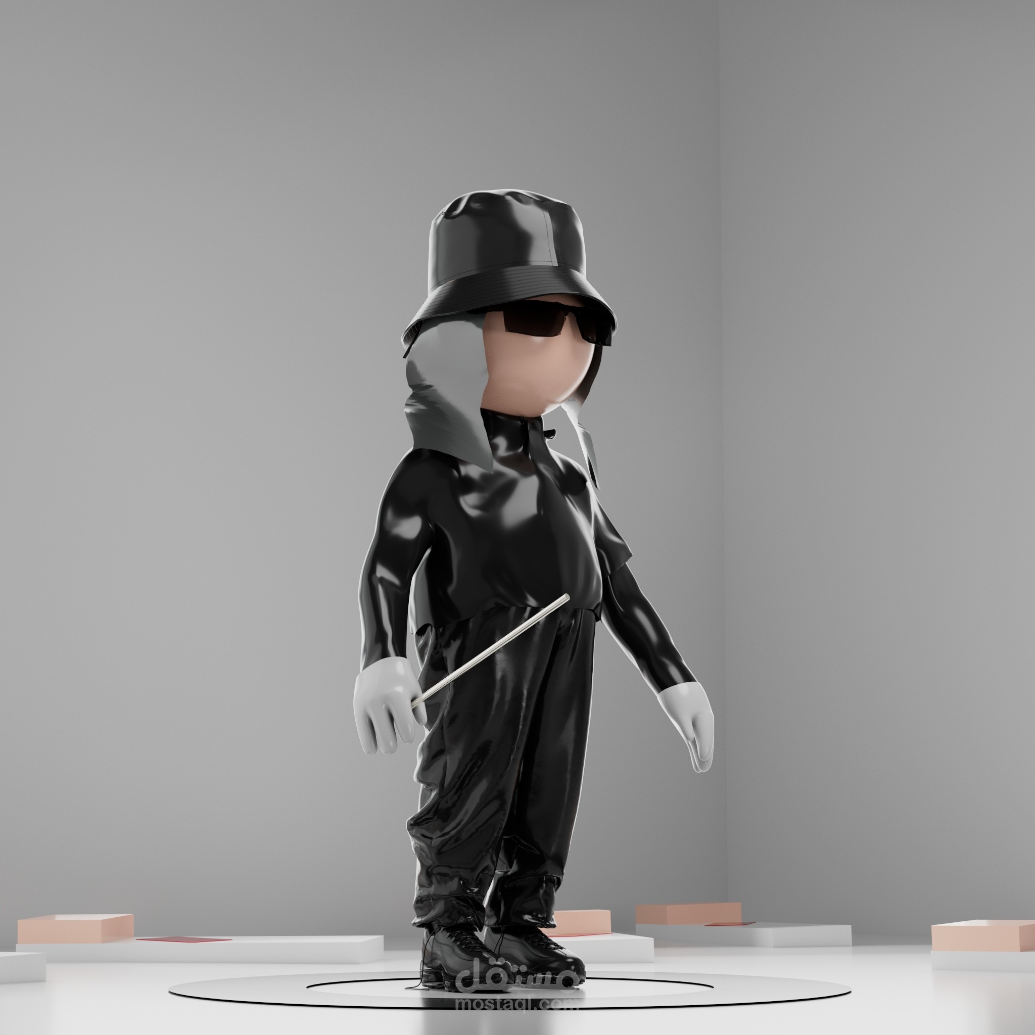 تصميم شخصية كارتون 3D لمروان بابلو تراك OGRA