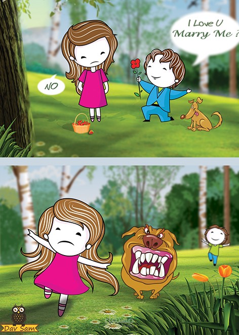 The Moral Of This Story Is  " Hold A True Love With Both Hands " 