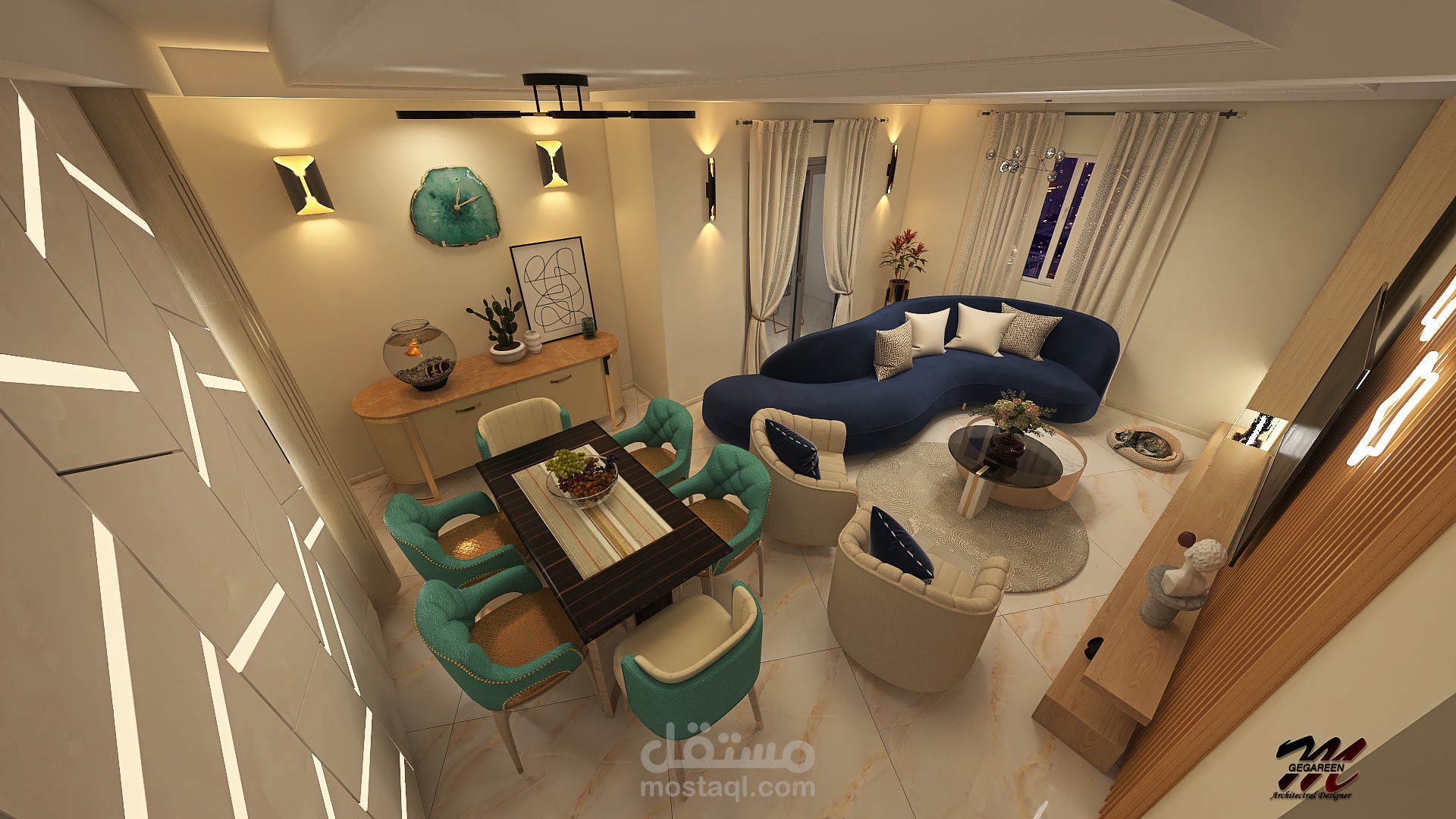 تصميمات معماريه داخليه وخارجيه