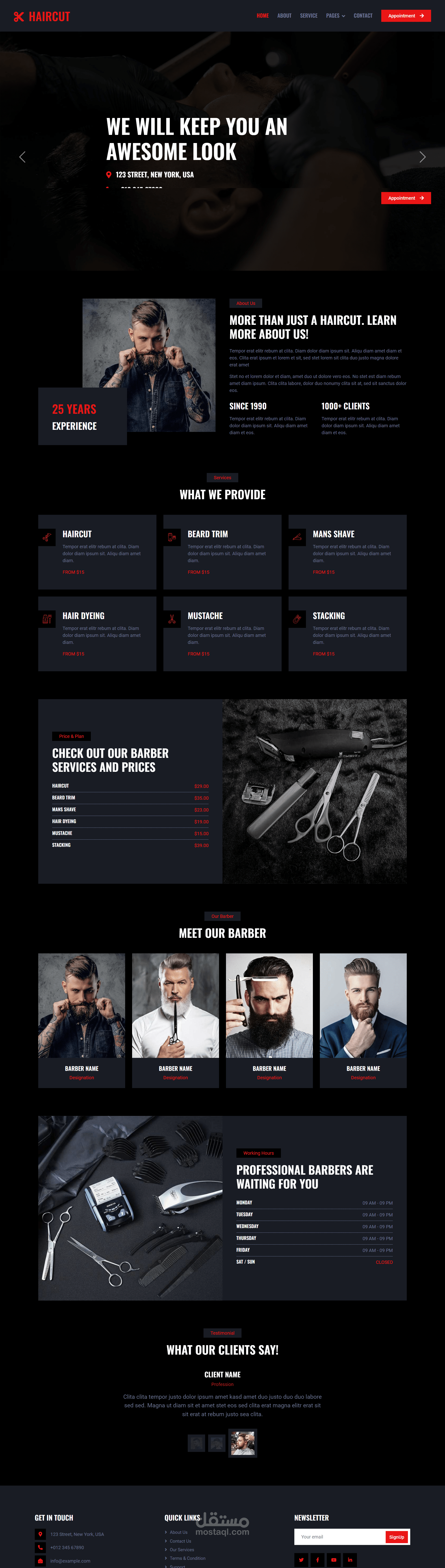 HairCut – Hair Salon