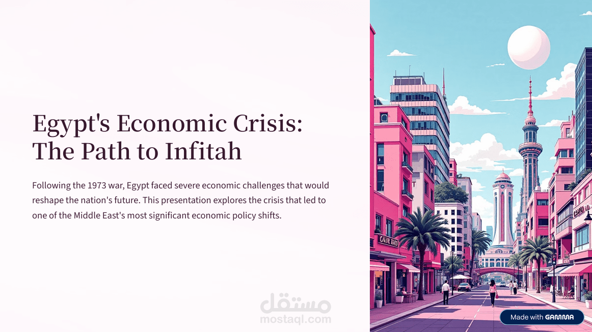 Presentation about Egypts-Economic-Crisis-The-Path-to-Infitah