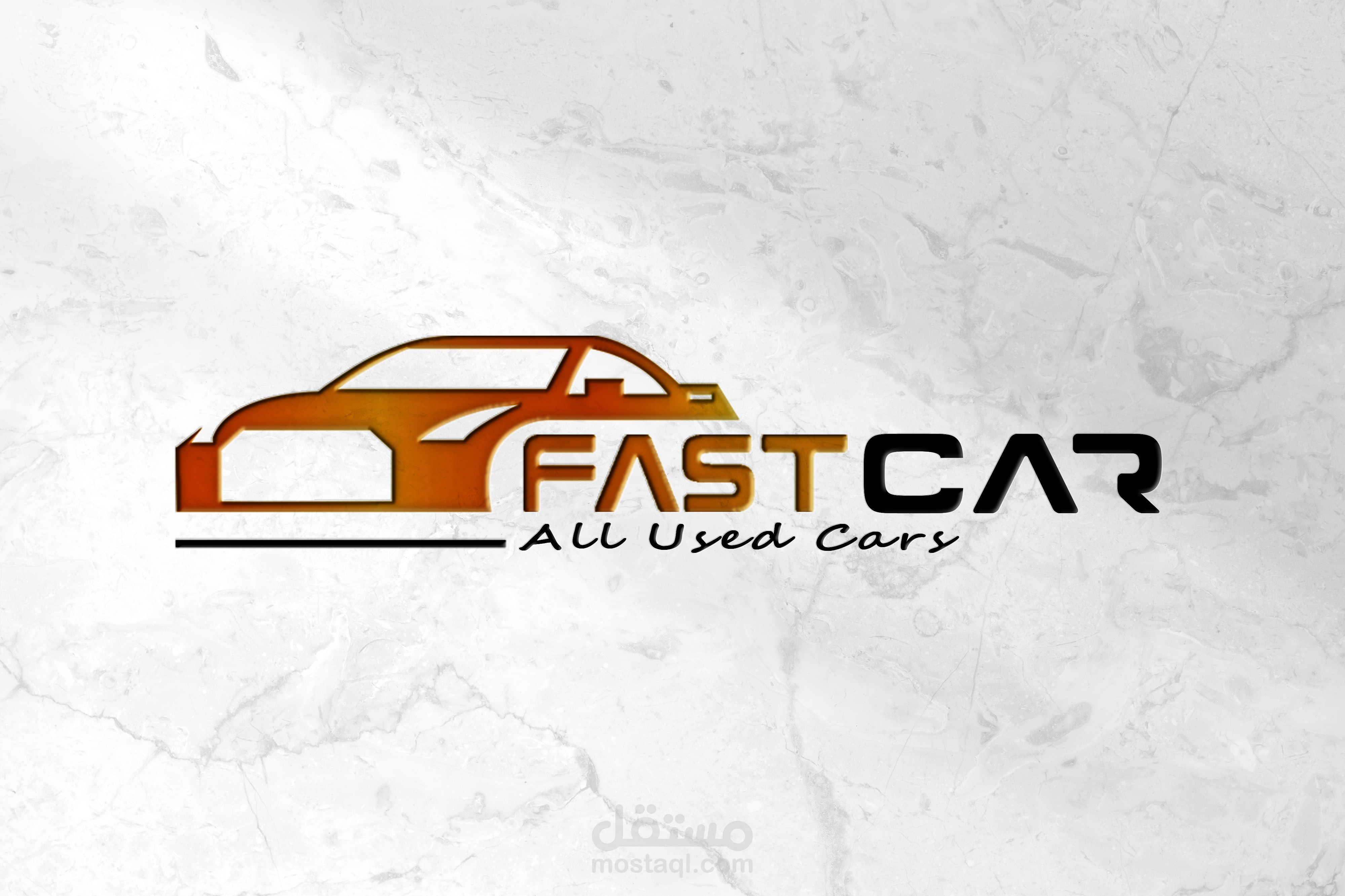 لوجو لمعرض سيارات فاخرة