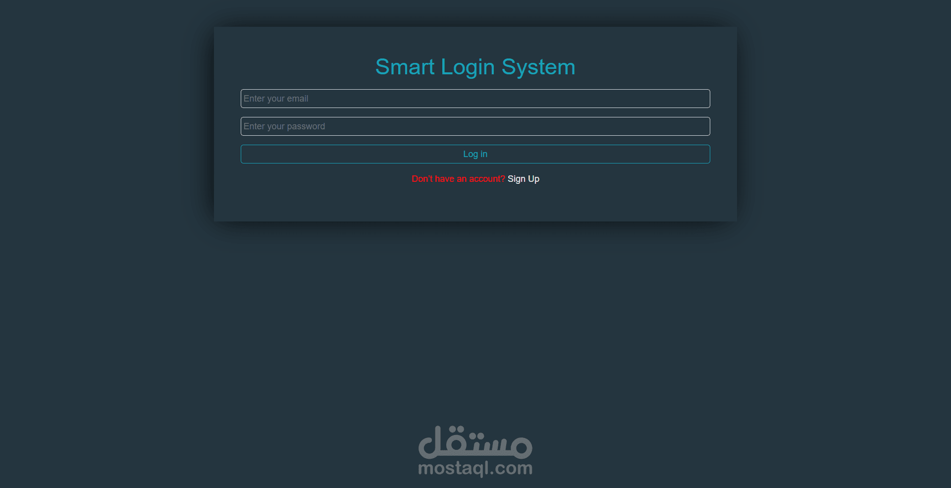 Login system