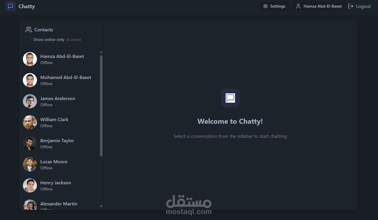 تطبيق محادثة فورية – Chat App