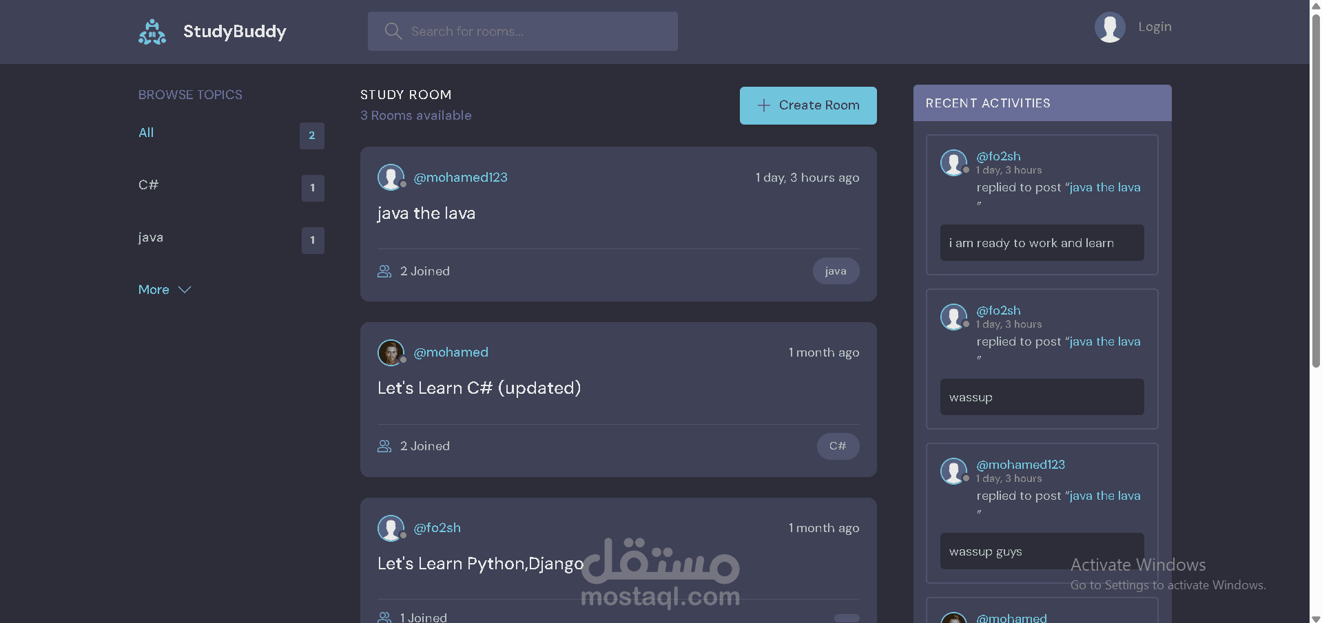 منصة تدوين إلكترونية لإنشاء ومشاركة المقالات