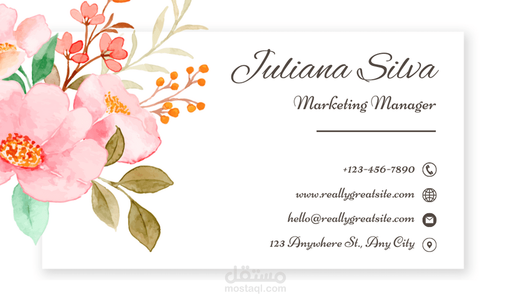 تصميم بطاقة عمل احترافية و مميزة