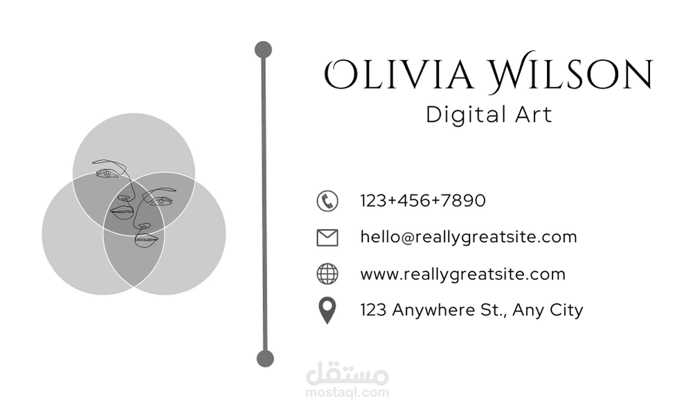 تصميم بطاقة عمل احترافية و مميزة